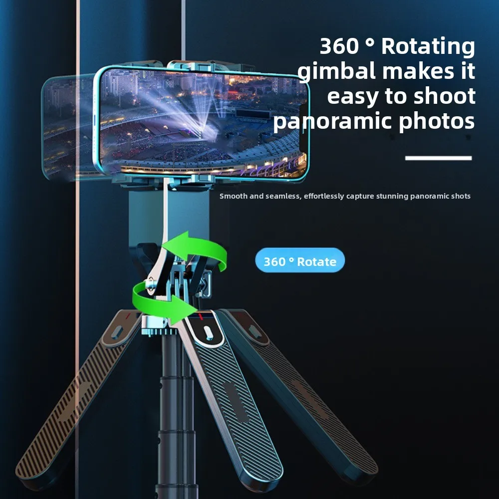 Four Legged Telescopic Selfie Stick 1.8m Portable Bluetooth Selfie Stick Handheld Adjustable Selfie Stick Stand Travel
