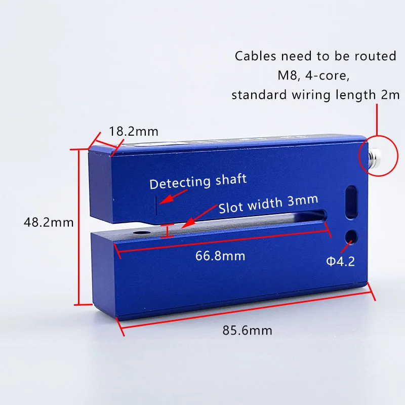 PARMA sensor Ultrasonic Sensor for Labeling Machines Transparent or Metal Detection Label Sensor. LUU-F3A
