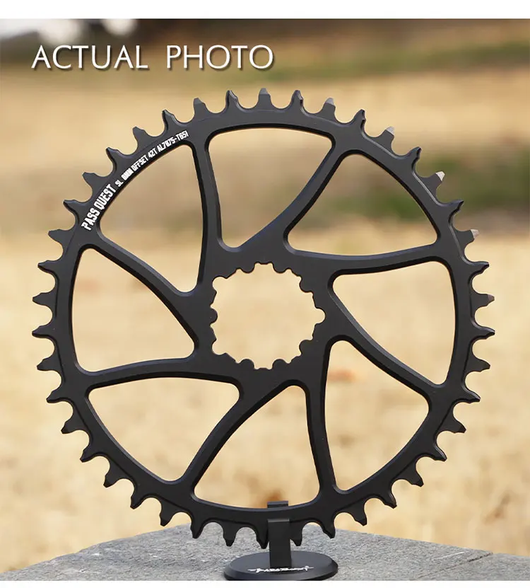 Round Oval 0mm Offset For SRAM Gx XX1 Eagle GXP PASS QUEST Crankset Round MTB Narrow Wide Chainring 28T 30T 32T 34T 36T 38T