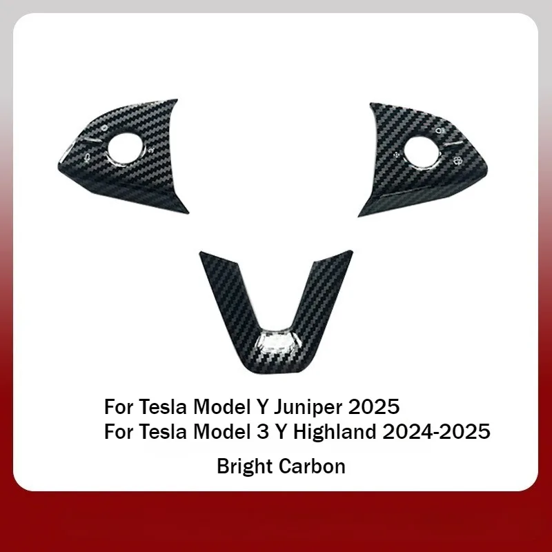Lenkradabdeckung für Tesla Model Y Juniper Model 3 Highland 6-Sitzer ModelYL Lenkradschutz Dekorative Verkleidung – Detail 11