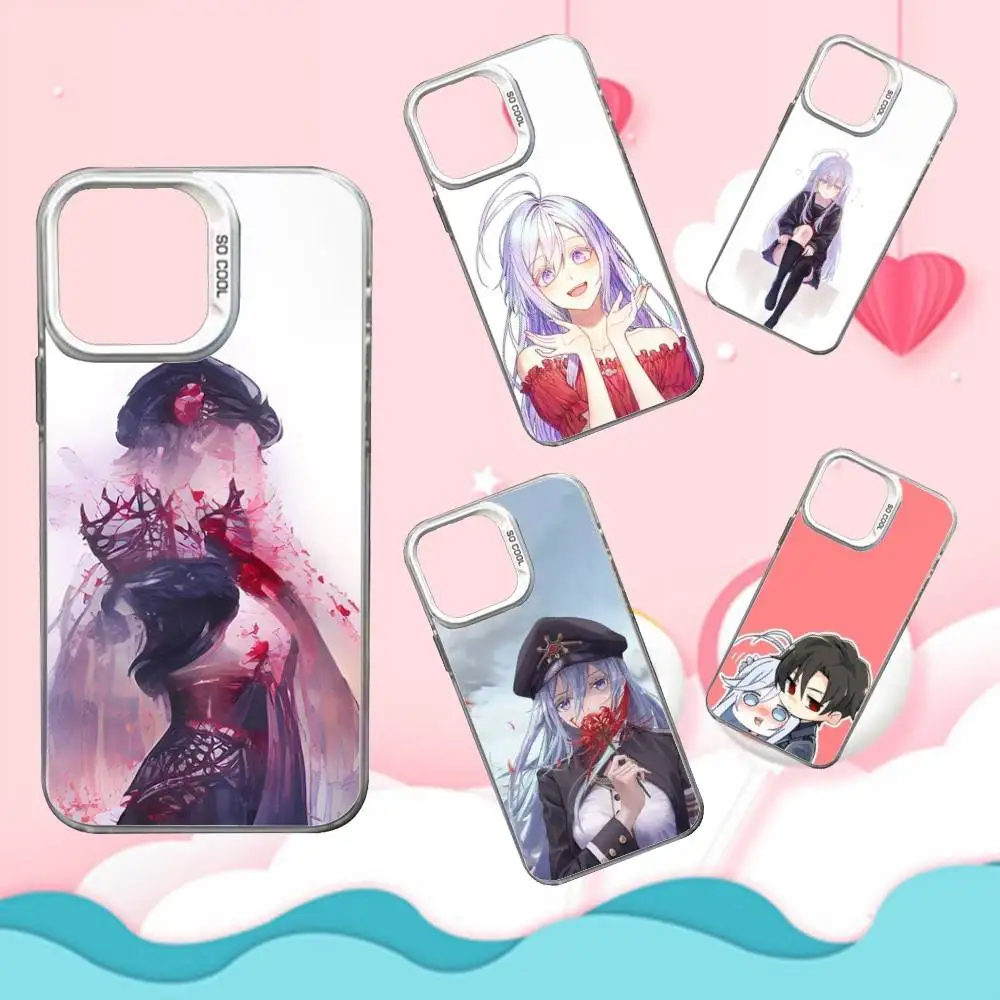 

V-Vladilena Anime Milize Phone Case For iPhone 16,15,14,13,12,11,Mini,Pro,SE,MAX White Matte Shockproof Cover