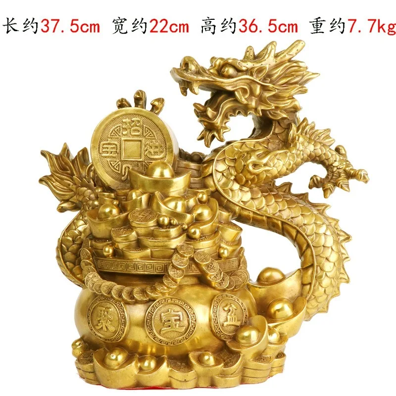 Bronze Ornament, Zodiac , Handicraft, Treasure Bowl Dragon