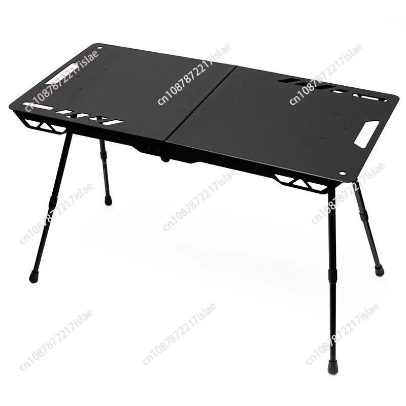 Lifting Aluminum Alloy IGT Camping Table, Ultra‑Light Portable Folding Outdoor Tactical Table