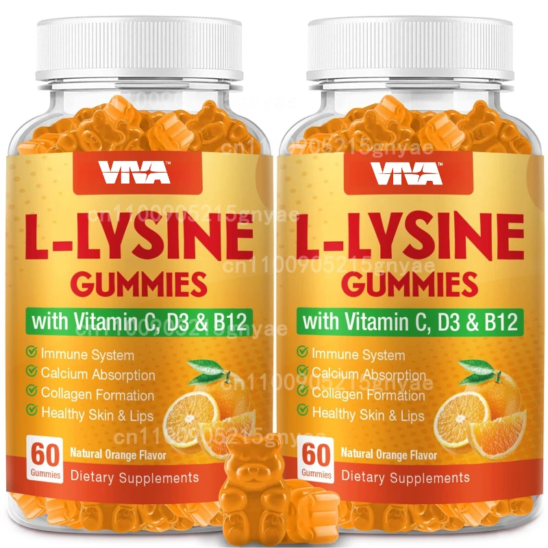 

Lysine - Essential Amino Acid for Skin Health, Energy Production, and Immune Function * -500mg -60 Capsules