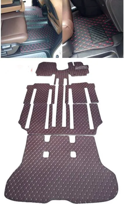 

High quality Rugs, Custom full set car floor mats for Right Hand Drive Nissan Serena C27 2022-2017 7 8 seats waterproof carpets