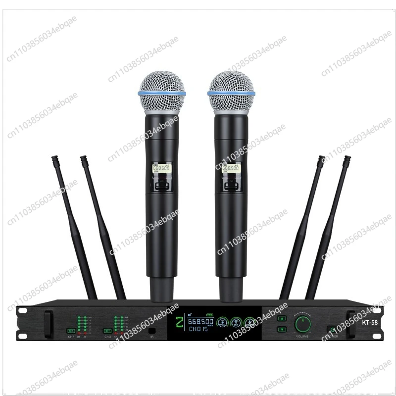 For Professional Wireless Microphone One To Two/four True Diversity KTV Outdoor Performance Family Karaoke Live Microphone
