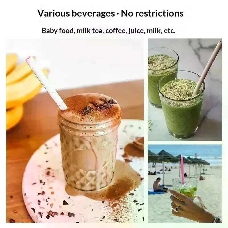 [MA]Silicone Reusable Straws Detachable Soft Drinking Openable Snap Straw Easy To Clean Openable Straw Kitchen Supplies[MA]