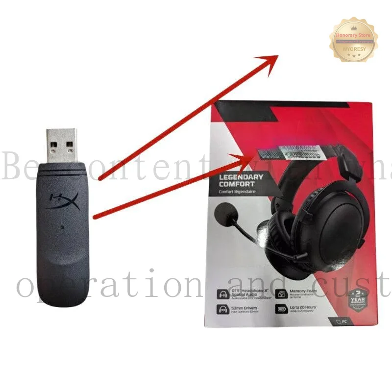 YD BTUSB Dongle Receiver Adapter For Kingston HyperX Cloud core/cloud flight/Stinger Wireless Headset（Not compatible with Cloud