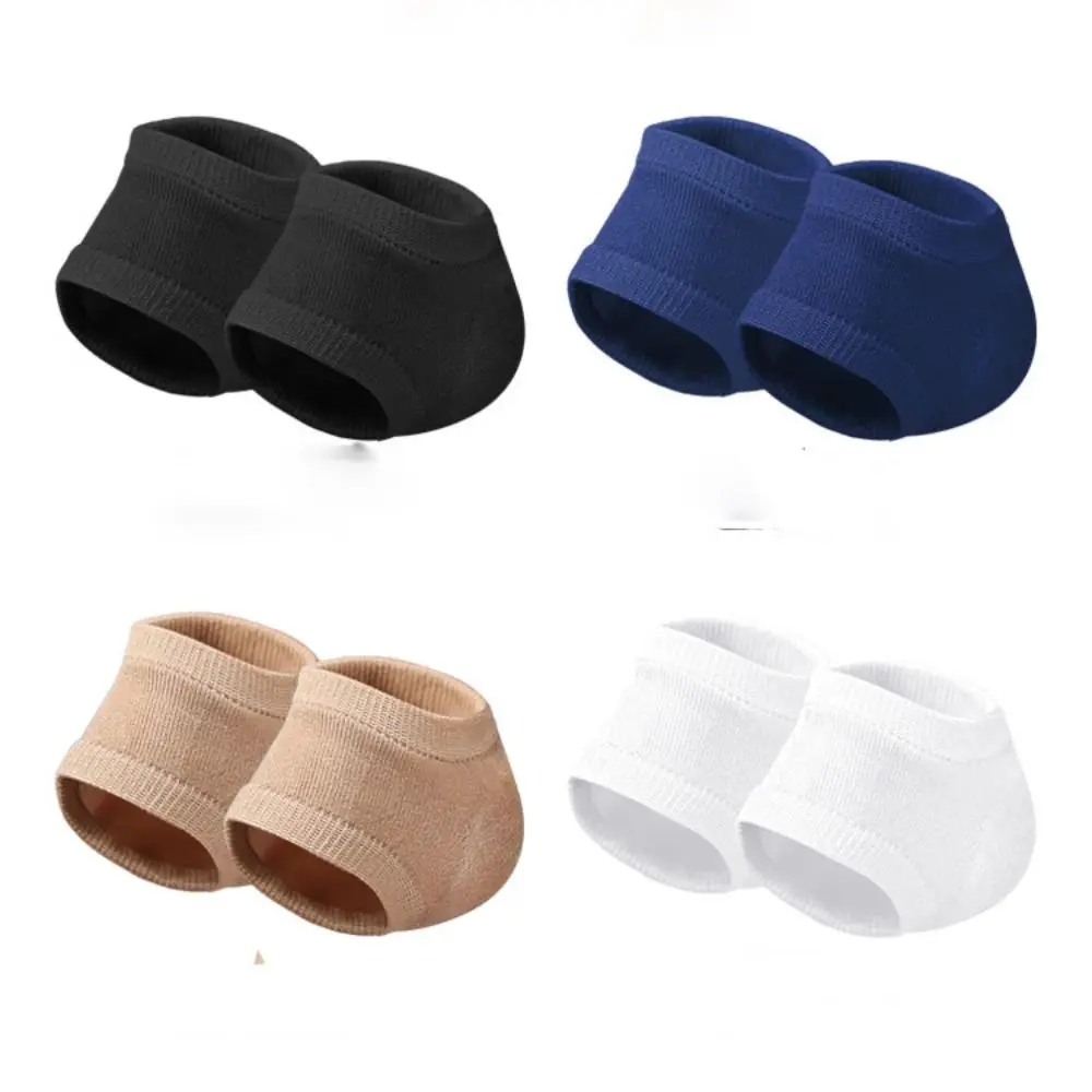 Care Protectors Thin Socks With Hole Moisturizing Foot Skin Silicone Heel Pads Female Socks Gel Heel Protector Half-yard Socks