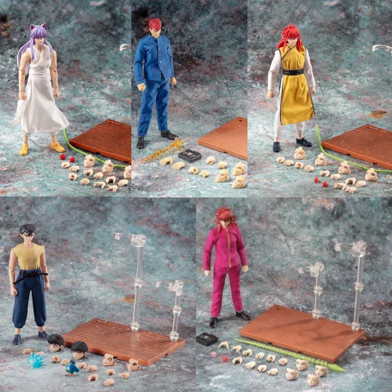 

GT Action Figures Great Sage Model 942TOYS 1/12 YuYu Hakusho Kitsune Kurama and Urameshi Yusuke's Battle Suits Gift Toy