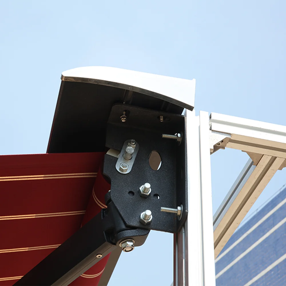 Wall Mounted Hand Manual Sunroof Outdoor Patio Retractable Roof Shade Door Polycarbonate Awning