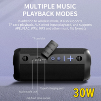 Cyboris 30W Caixa De Som Bluetooth Speakers Portable Super Bass Subwoofer High Power RGB Outdoor Waterproof Column TWS Boombox