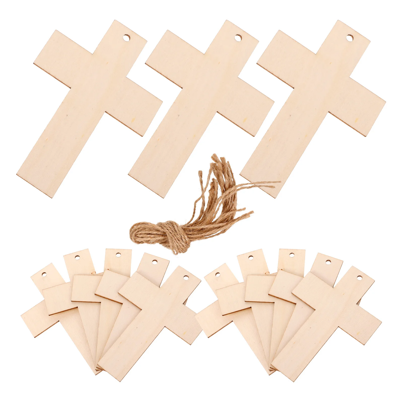 15 قطعة الإشارات المرجعية على شكل متقاطع لم تنته الخشب الكتاب المقدس المرجعية فارغة Diy بها بنفسك الحرفية الكتابة على الجدران علامات الصفحة للطلاب القراء ديكور