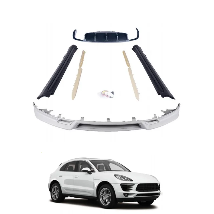 

Car Accessories TKT Style Front Lip Rear Diffuser Lip Side Skirt Body Kit for porche Macan 95B 95B.1 2014-2017