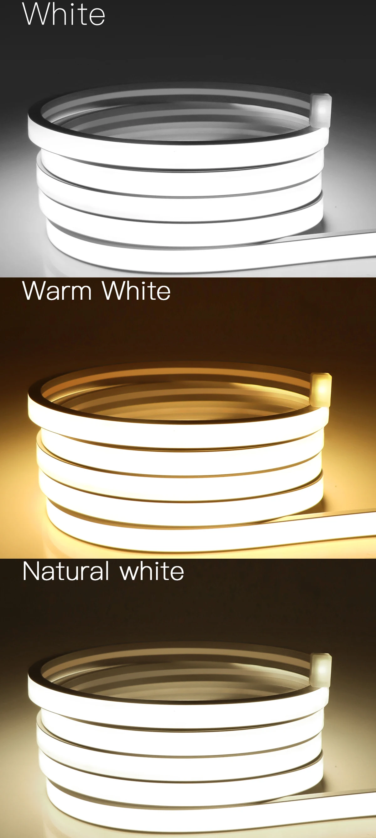 Высококачественная светодиодная неоновая полоса COB, светильник, водонепроницаемая с переключателем датчика движения руки/сенсорным переключателем/пультом дистанционного управления для домашнего освещения