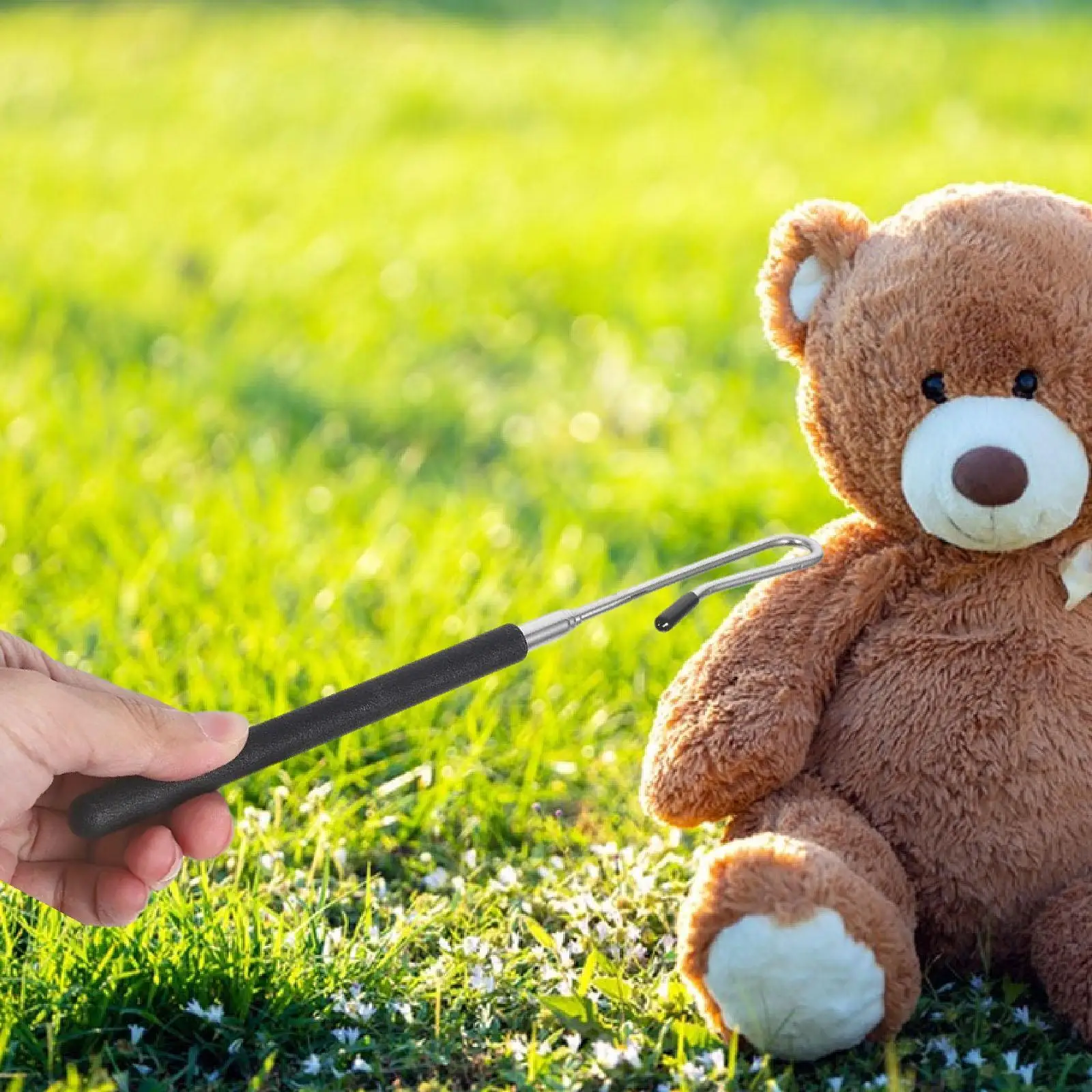 Varilla de control de brazo con mango de marioneta, palo de control de mango de marioneta extensible compacto