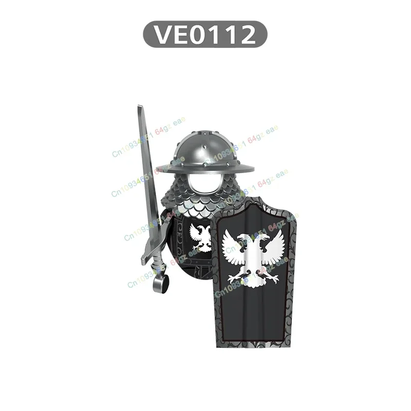 城の守護騎士人形ミニアクションフィギュア中世クリエイティブモデルDIYアクセサリー装飾玩具ギフトVE0111 VE0112