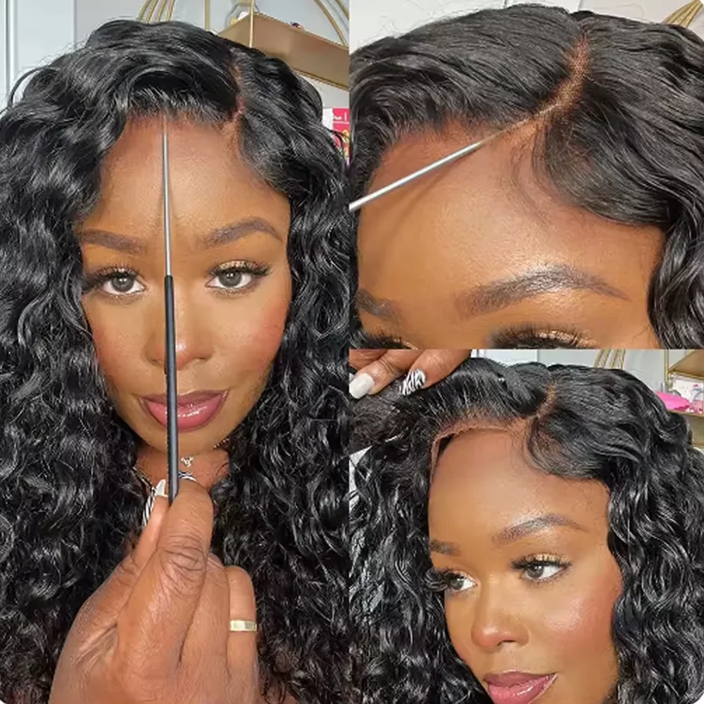 Kinky Curly 13x4 Lace Front Wigs Jerry Curly Human Hair Wigs Transparent Lace Wig For Women Brazilian On Sale