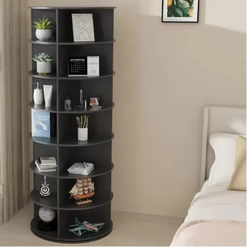 Home Furniture Wooden Teak Slim Storage Cabinet Rack Organizer Shelf  Rotation Shoe Bag Display Storage Shelf For Home