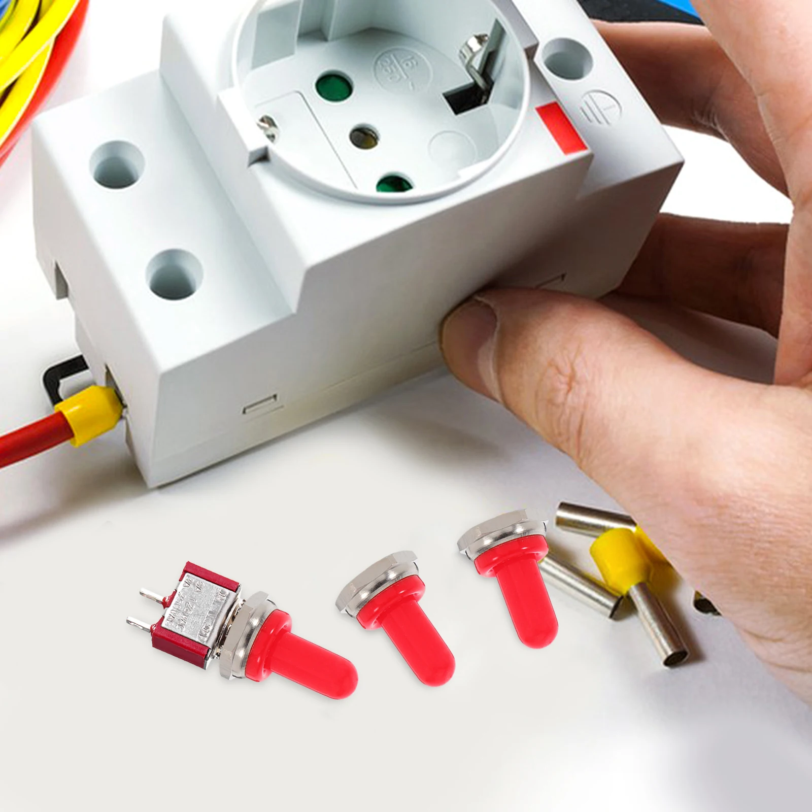 

4 Pcs Switch Waterproof Cap Boat Protective Cover Micro Toggle Mini Gym Equipment Position Emergency Stop Button