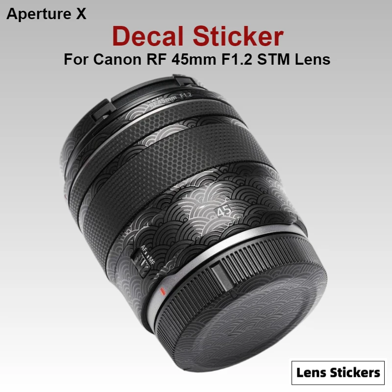 لكانون RF 45 مللي متر F1.2 STM عدسة ملصق RF45F1.2 التفاف غطاء لكانون RF45F1.2 STM عدسة الجلد الواقي 45 1.2 #2