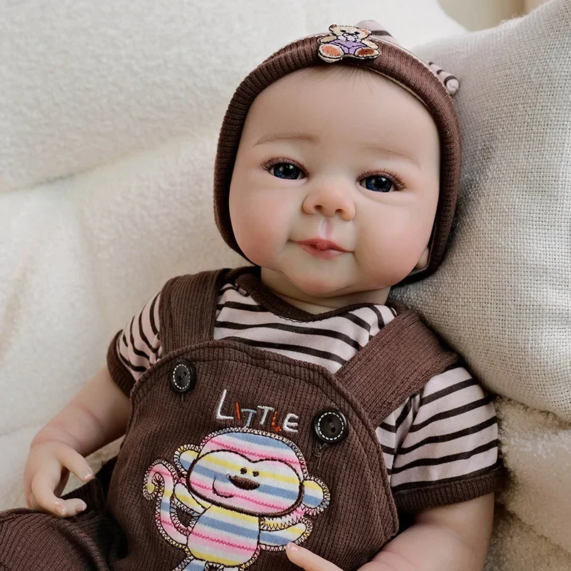 19インチ ジュリエット フルボディ ビニール リボーンドール 複数層ペイント 3Dスキン 静脈も見える リアルな赤ちゃん人形 ボネカス ベベ