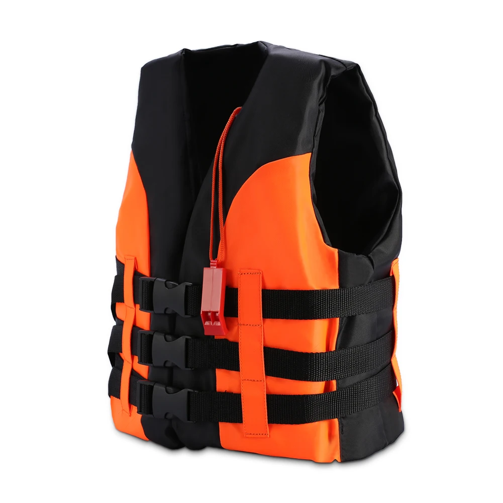 Life Vest Buoyancy Life Jacket Adjustable Boating Drifting Aid Jacket With Whistle for Swimming Boating Lifesaving Products