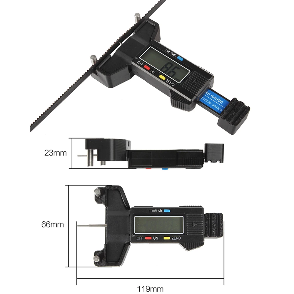 Impressora 3D Timing Belt com Tensiômetro Elástico, Voron Synchronous Belt, Tension Gauge Tester, Medição Detecção de Tensão, 3D Printer Parts, 2GT