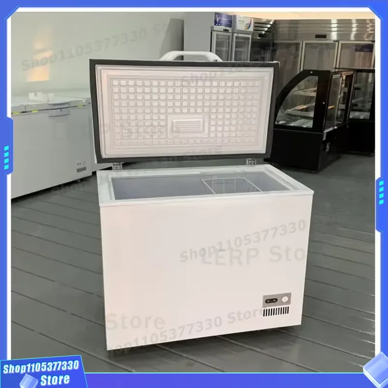 200L Mini Horizontal Freezer Direct Cooling Household Meat Fish Storage High Quality Compact Chest Freezer For Home Kitchen