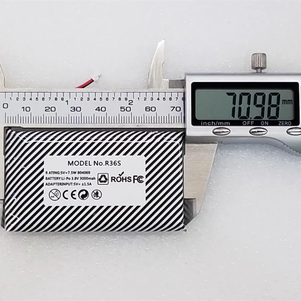 Battery For 3.7V 3100mAh For Open Source Console R36S Game Machine Lithium Polymer Battery
