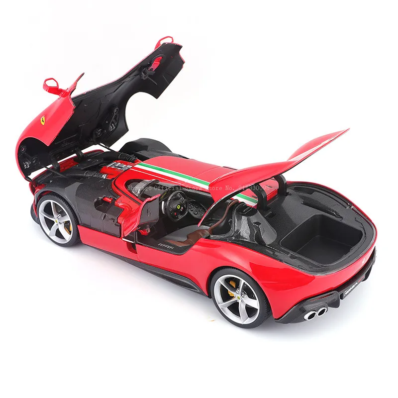 Bburago-Coche de juguete modelo coleccionable, vehículo estático fundido a presión, edición dura, FERRARI MONZA SP1, 1:18, novedad de 2020