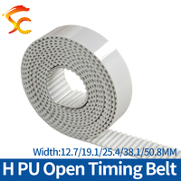 ONEFIRE PU H Open synchronous belt Width 12.7/19.1/25.4/38.1/50.8mm Pitch 12.7mm H timing belt Polyurethane steel