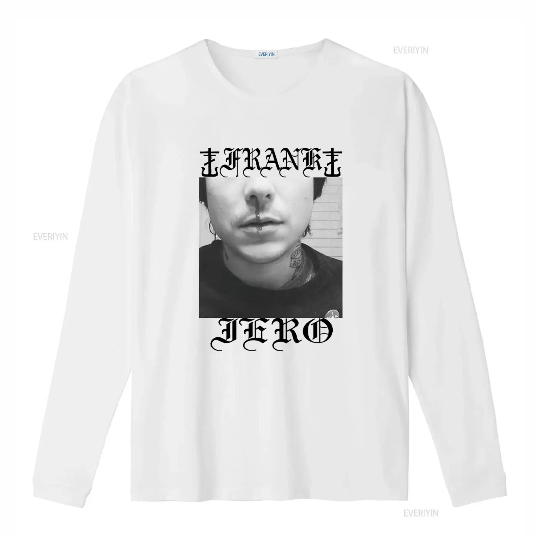 Men's Frank Iero And The Celebration Nose Bleed Slim Fit T Shirt Medium White vintage Washed graphic Breathable Comfortable