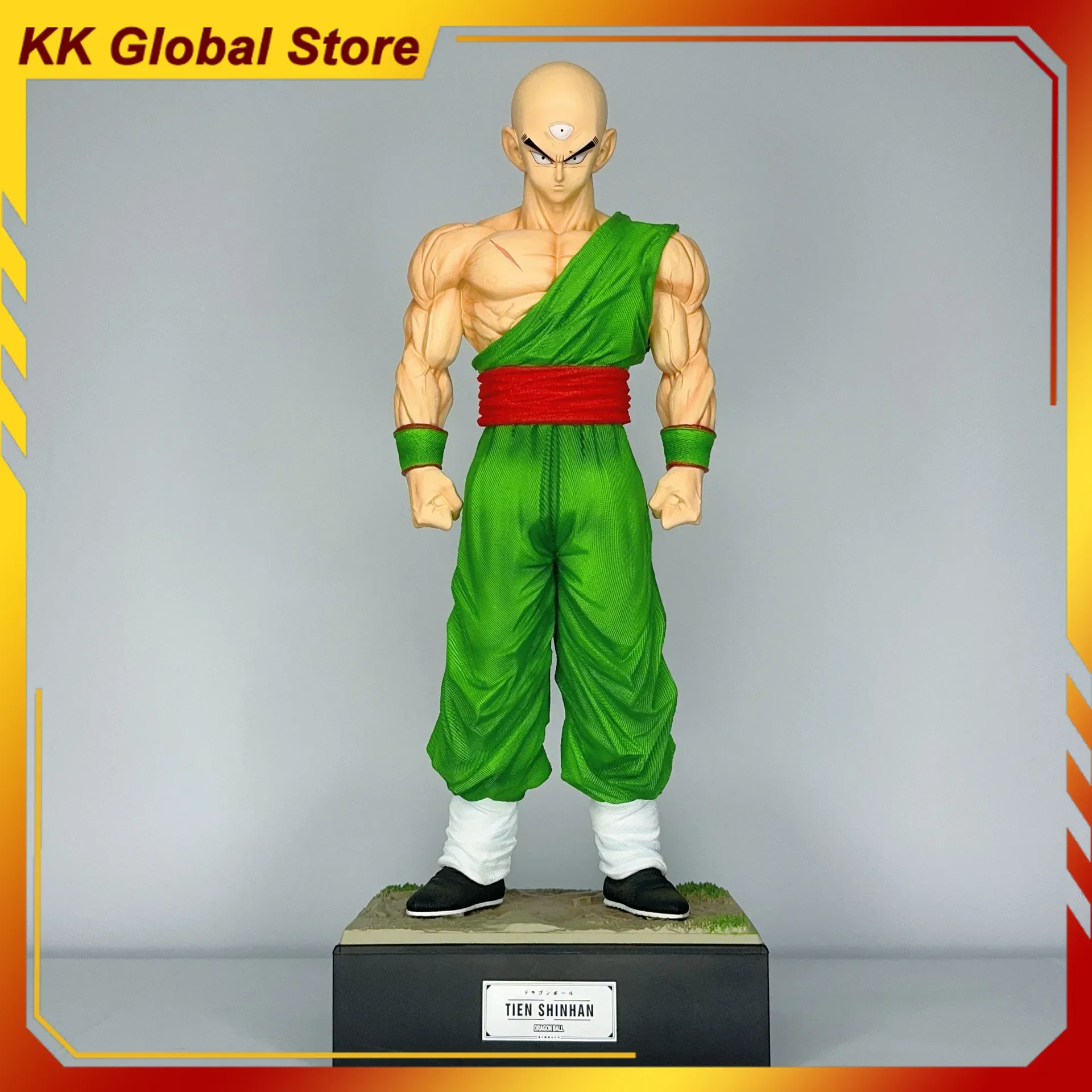 

30cm New Dragon Ball Anime Figure Tien Shinhan Standing Posture Peripheral PVC Model Statue Ornaments Kids Birthday Gifts Toys