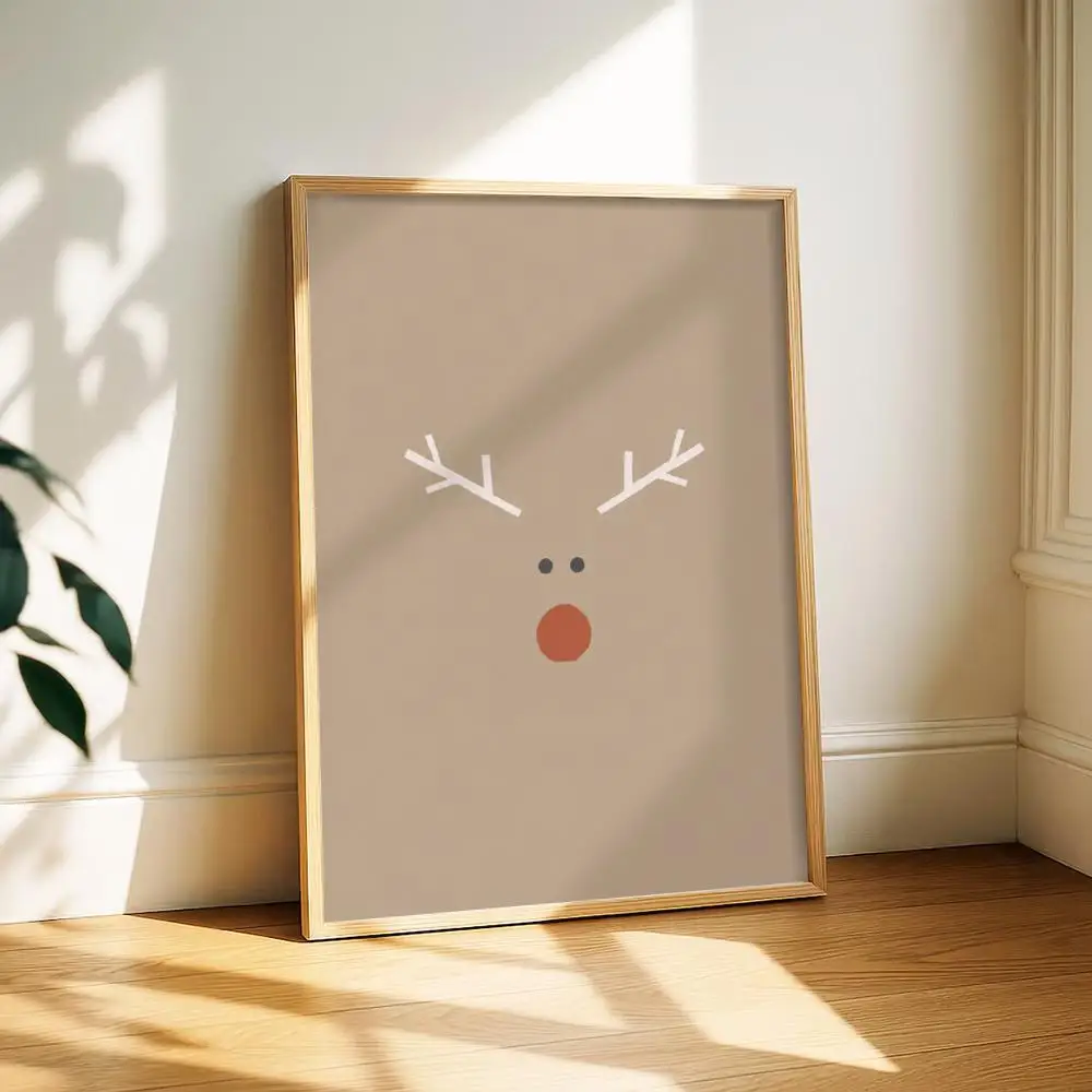 Merry Christmas Painting Calligraphy Canvas Poster Art for Bedroom Living Room Home Decor Wall Decoration Decals Gift