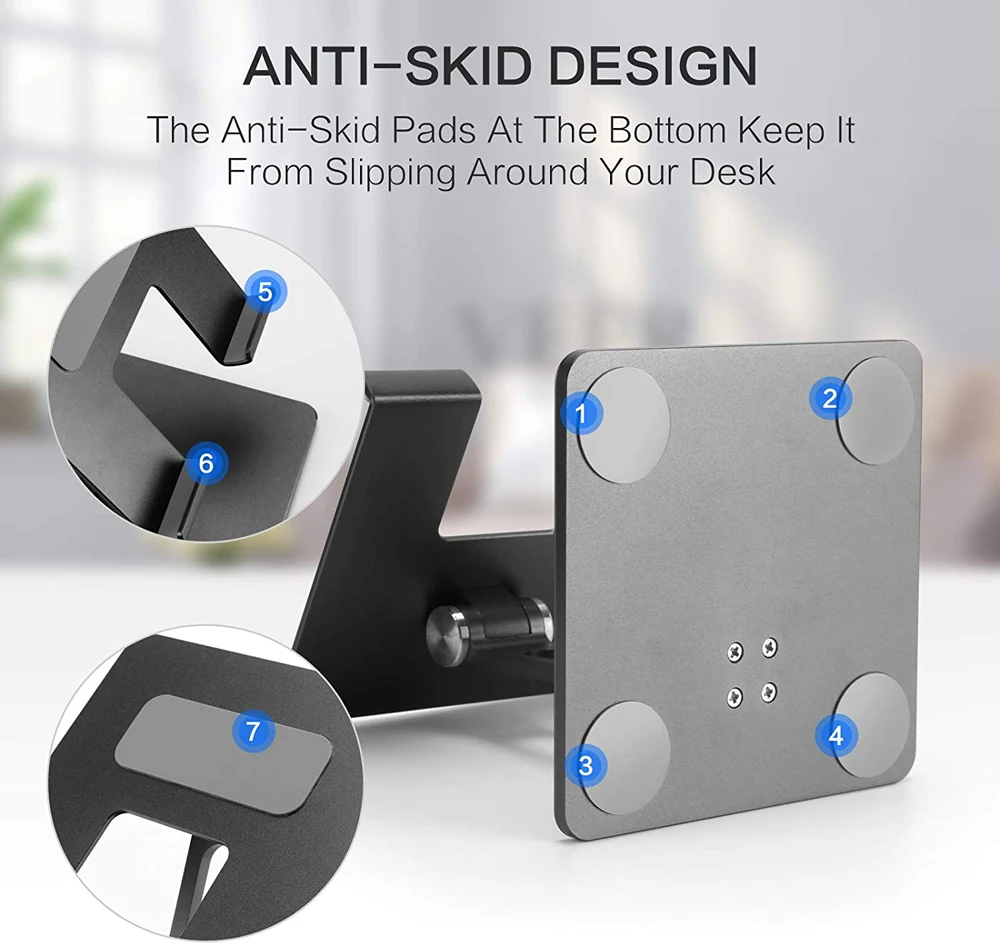 New Aluminium Alloy Phone Holder Stand Mobile Smartphone Support Tablet Desk Portable Metal Cell Phone Holder for iPad iPhone