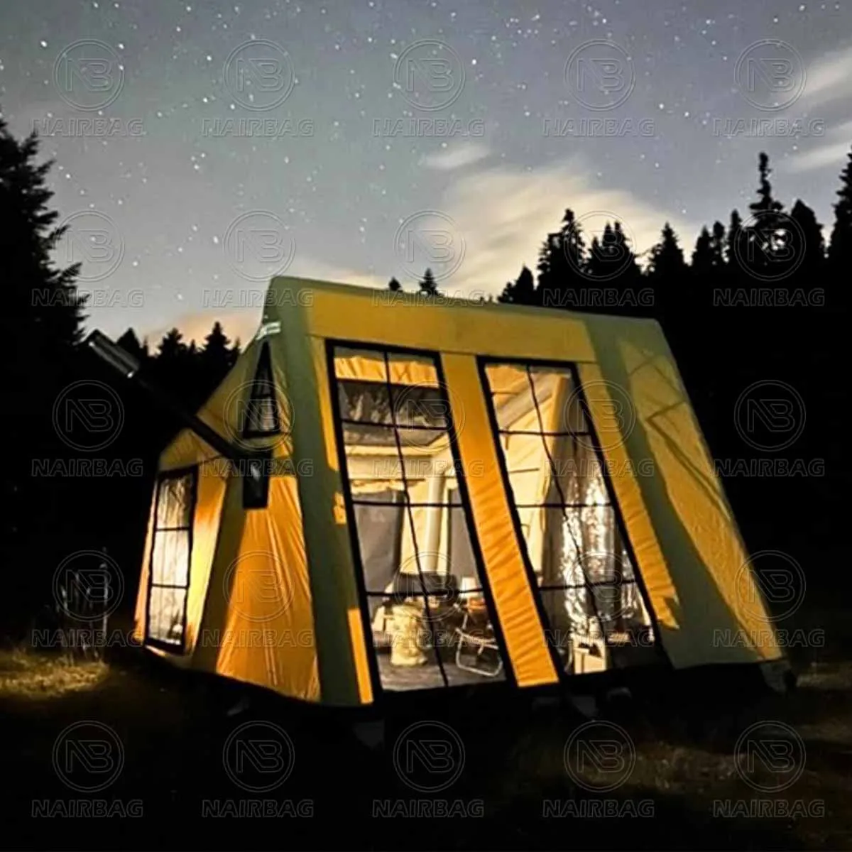 4 Seasons Inflatable Tent Outdoor Camping Tents Overnight Autumn And Winter Outdoor Windproof