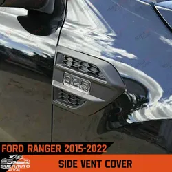 Matte Black Side Vent Cover Trim For Ford Ranger 2015-2022 T7 T8 Wildtrak XLT XL XLS SPORT ABS Side Air Vent Cover Right Left