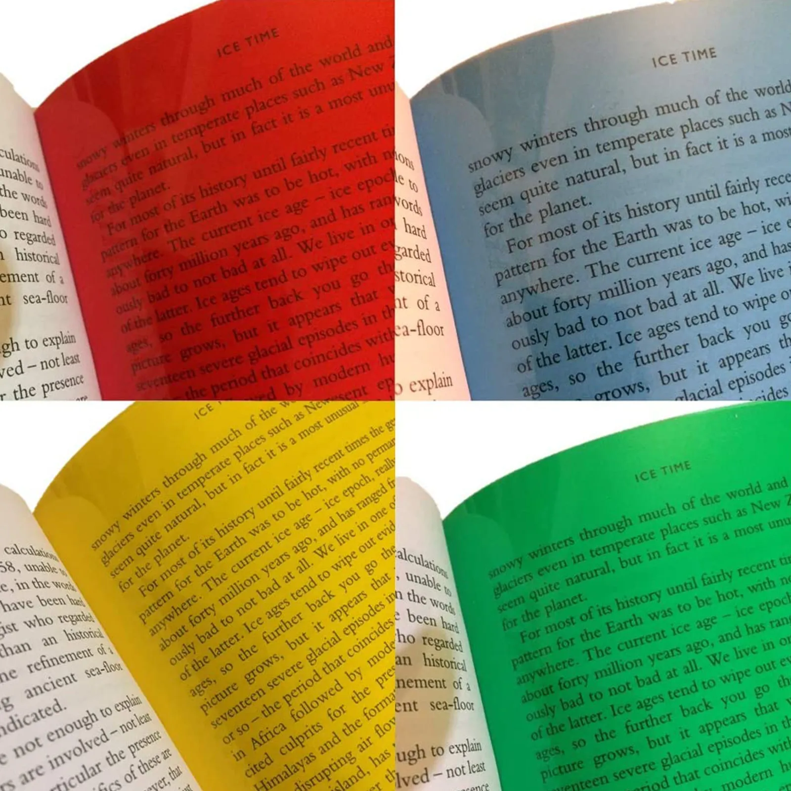 8 Pcs PVC Accessories Film Strip Reading Highlight Colored Thin Films Plastic Equipment Translucent Photo Paper Matte