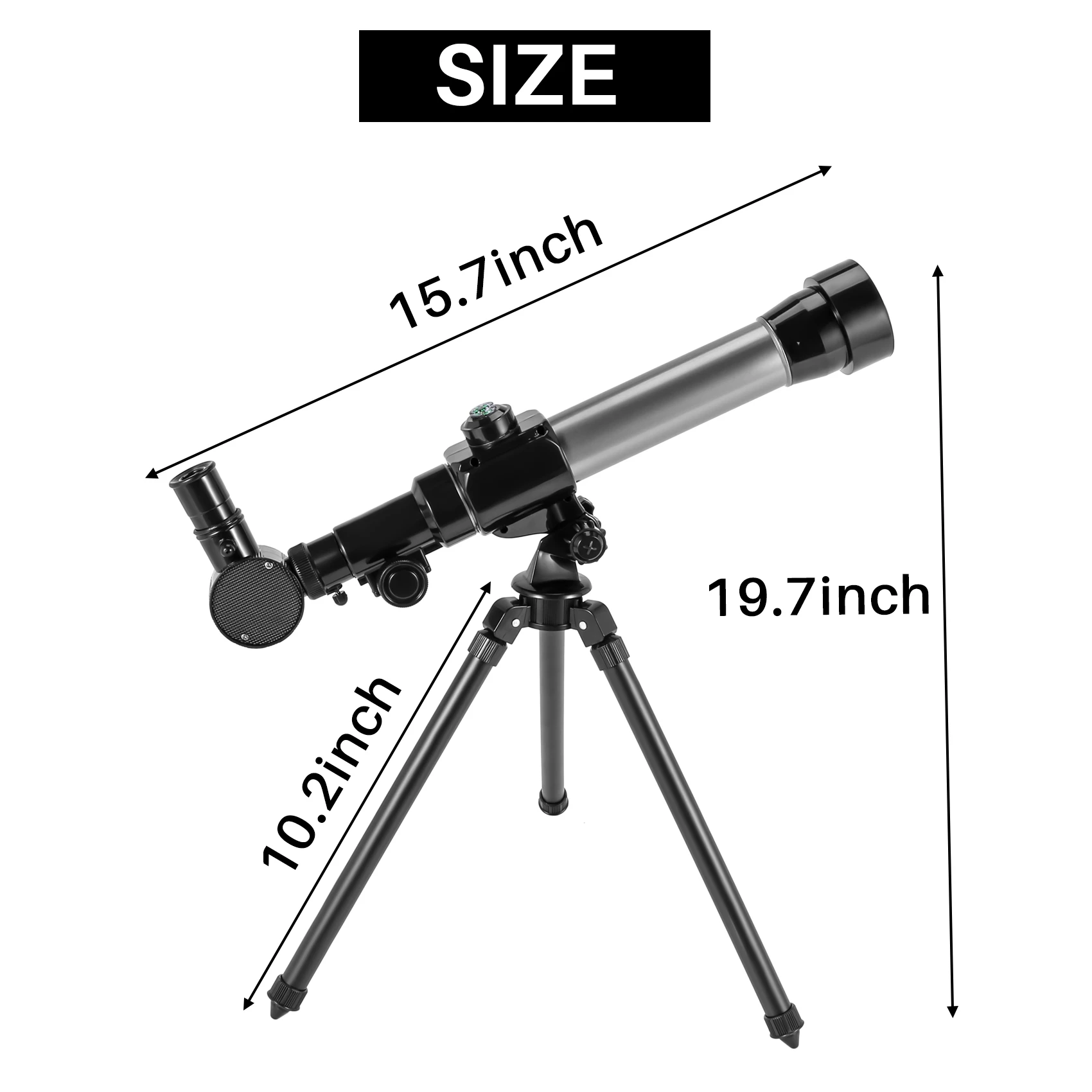 A72U กล้องโทรทรรศน์ดาราศาสตร์ตาข้างเดียวกลางแจ้งพร้อมขาตั้งกล้องของเล่นเด็กแบบพกพา