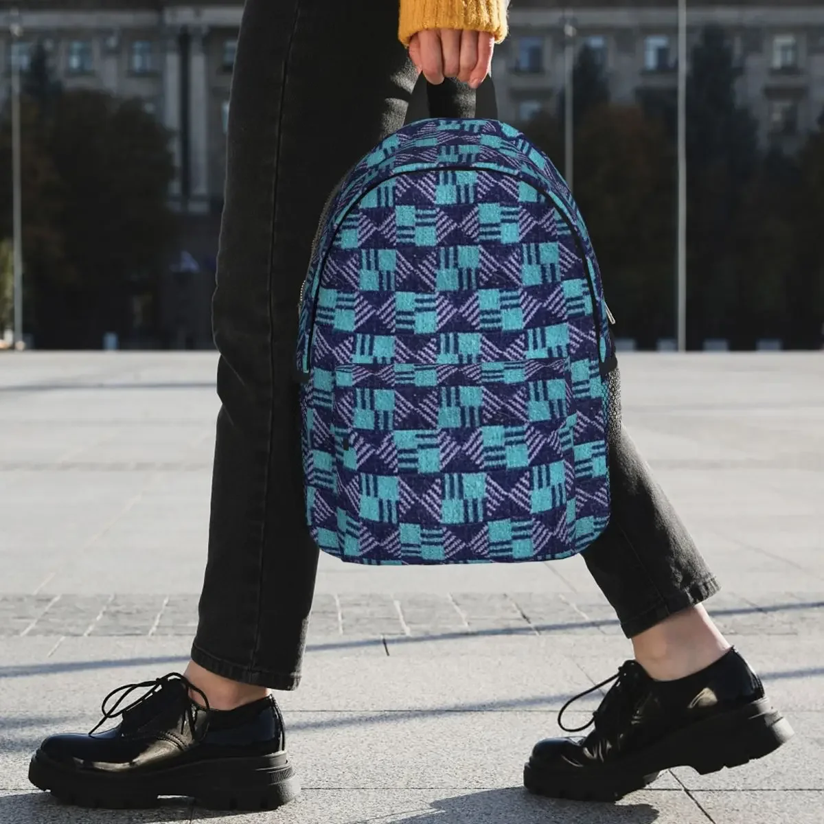 Londres Underground Seat Cover Moquette Mochila, adolescente Bookbag, Schoolbag, Viagem Mochila, Bolsa de Ombro, Linha Cidade