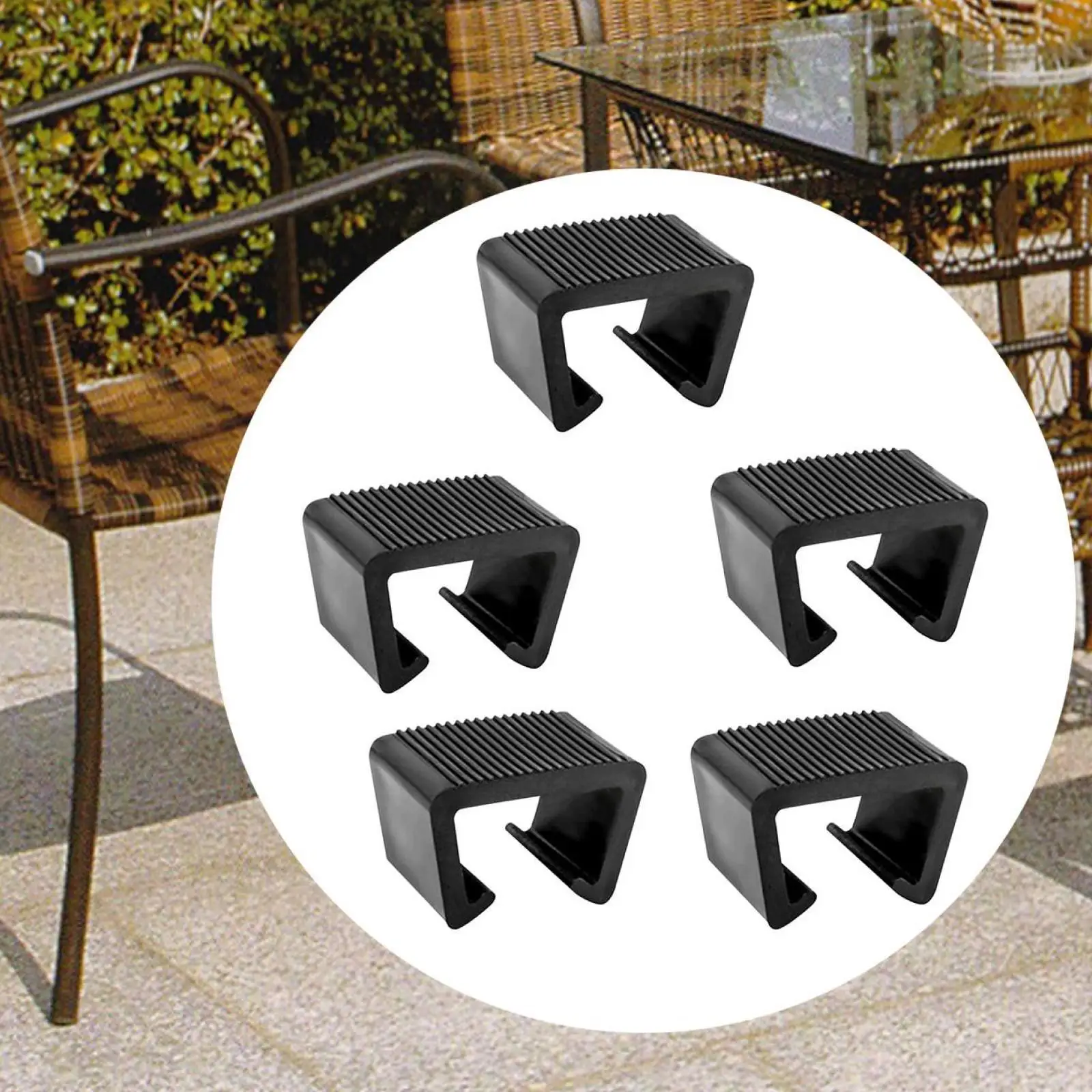 2x5Pcs Outdoor Furniture Clips Fastener Connect The Sectional Patio Sofa Clips 6cm