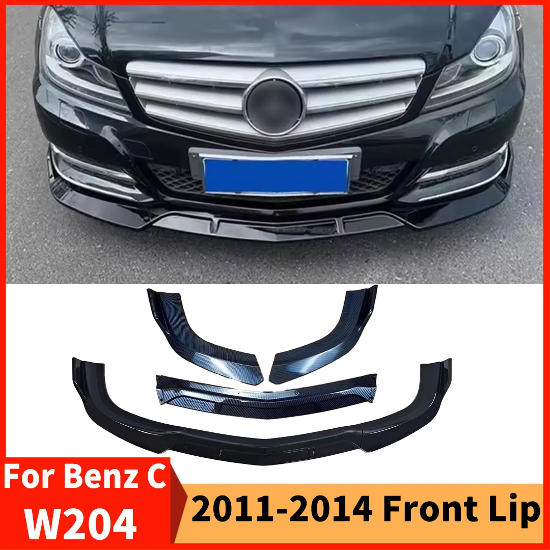 

Для Mercedes Benz C W204 2011-2014 стандартная версия передний сплиттер бампер губа дефлектор воздушной запахи тюнинг