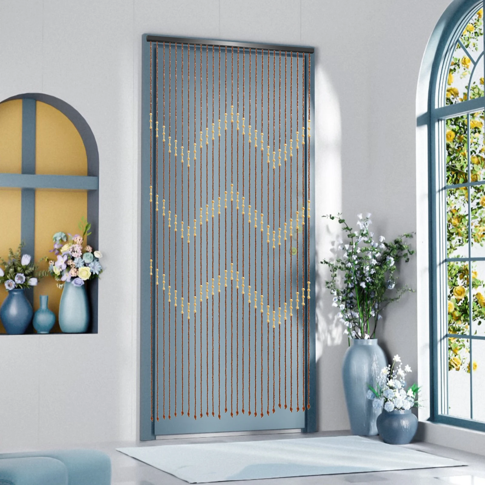 Bead Curtain - Retro Room Divi - Room Divider Bamboo recension och pris