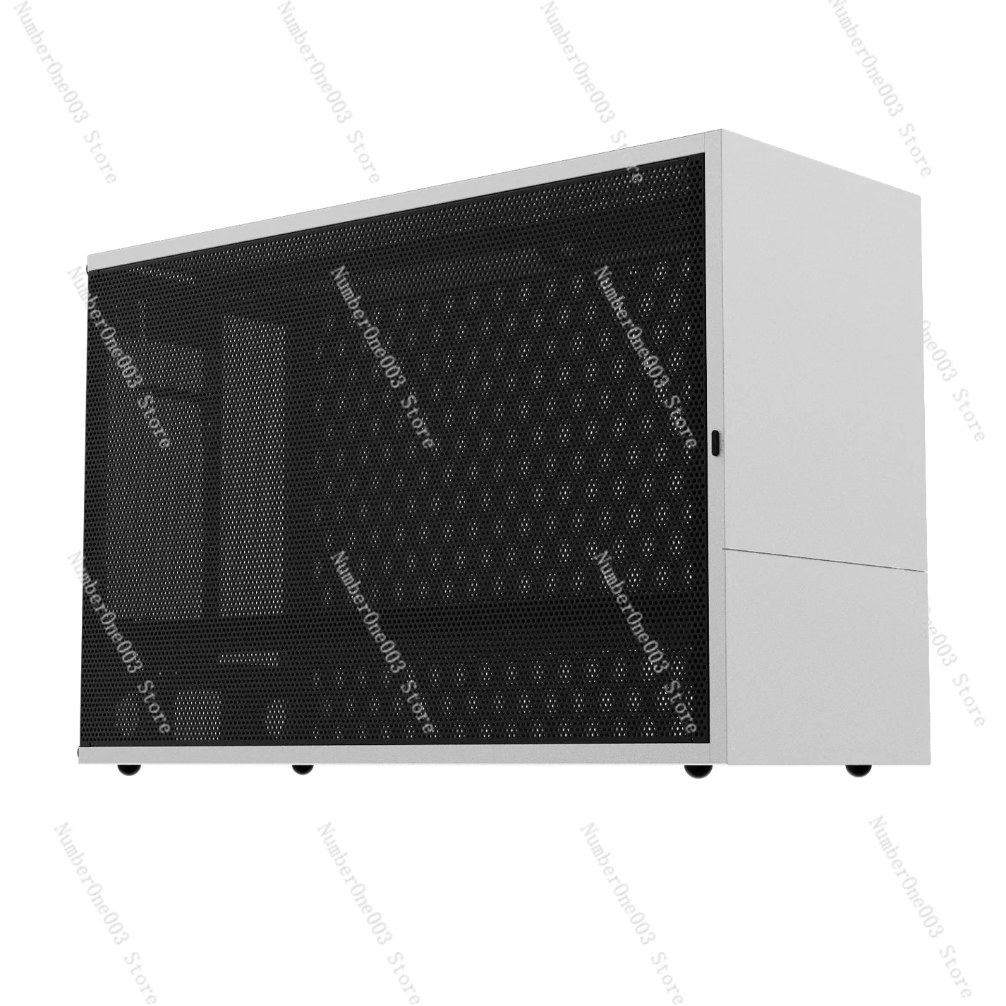 T1 9L aluminum alloy CNC ITX A4 chassis, silver