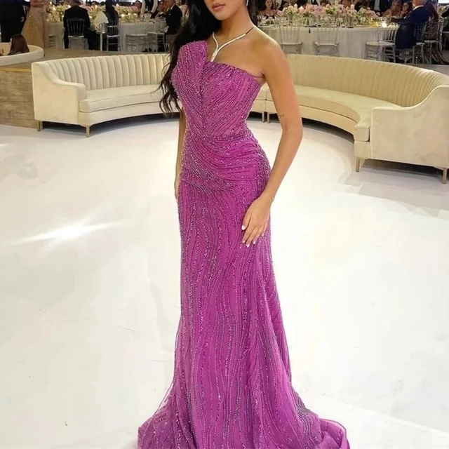 Customized High Quality Evening Dresses Elegant Vintage Sweet Sexy Pink Mermaid Beads Lace Formal Occasion Long Dress Sparkle 2 Customized High Quality Evening Dresses Elegant Vintage Sweet Sexy Pink Mermaid Beads Lace Formal Occasion Long Dress Sparkle 2