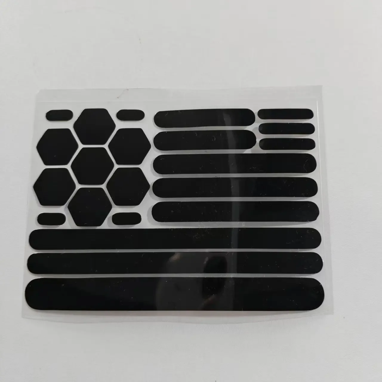 Invisible Self-adhesive Reflective Warning Stickers, Black Safety Decals for Motorcycle Helmet, Bicycle Scooter Accessories