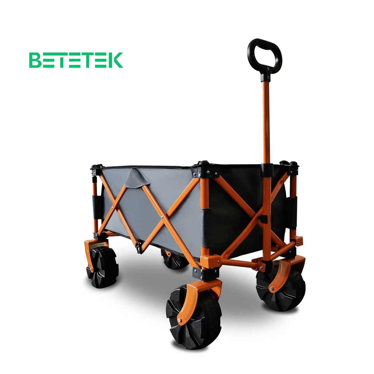 

Collapsible Folding Wagon Outdoor Utility with Wheels/Adjustable Handle for Camping Garden Sports Picnic and Shopping