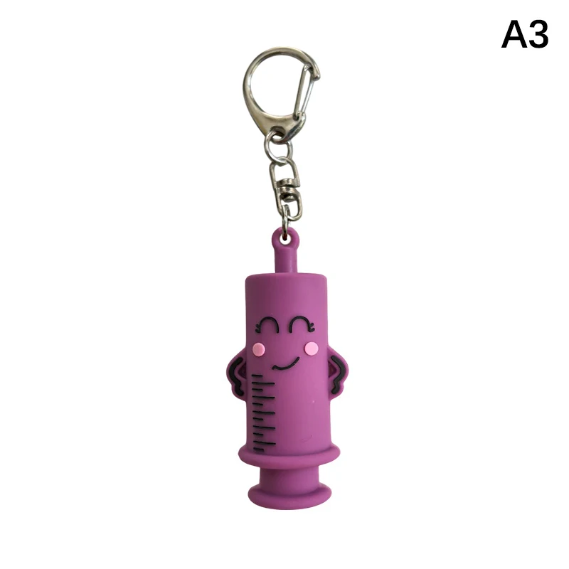 1 STKS PVC Ampul Flesopener Sleutelhanger Spuitvormige Cutter Verpleegkundige Arts Aid Medicatie Flacon Breaker Tool