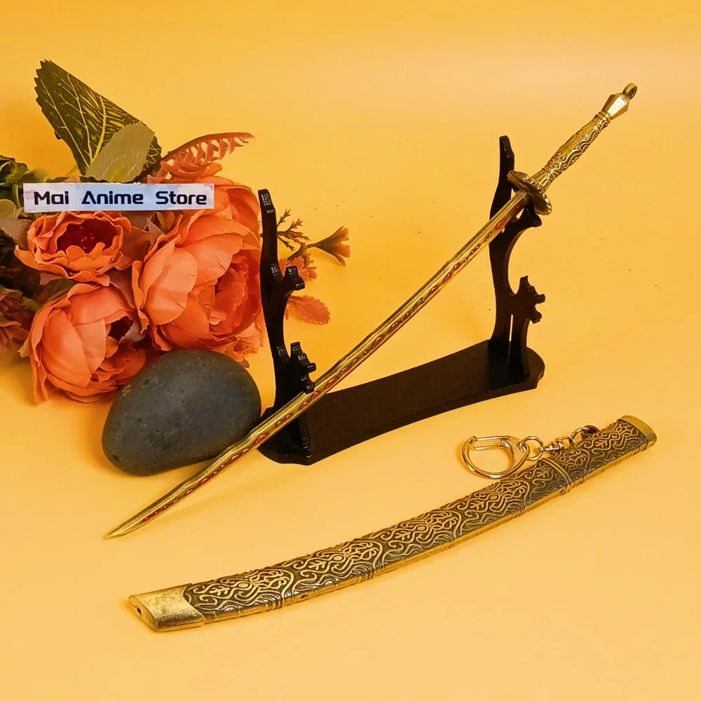 10 بوصة أنيمي Elden كاتانا النيزك خام شفرة السيف الأصلي صابر النينجا سكين معدني ستيك حجم اليابانية كاتانا لعبة غير حادة هدية #1